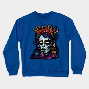 Frida Sugar Skull por sirako Crewneck Sweatshirt